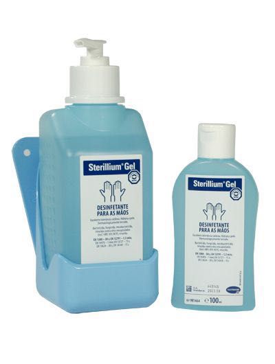 Suporte plástico de parede para Desinfetante de mãos