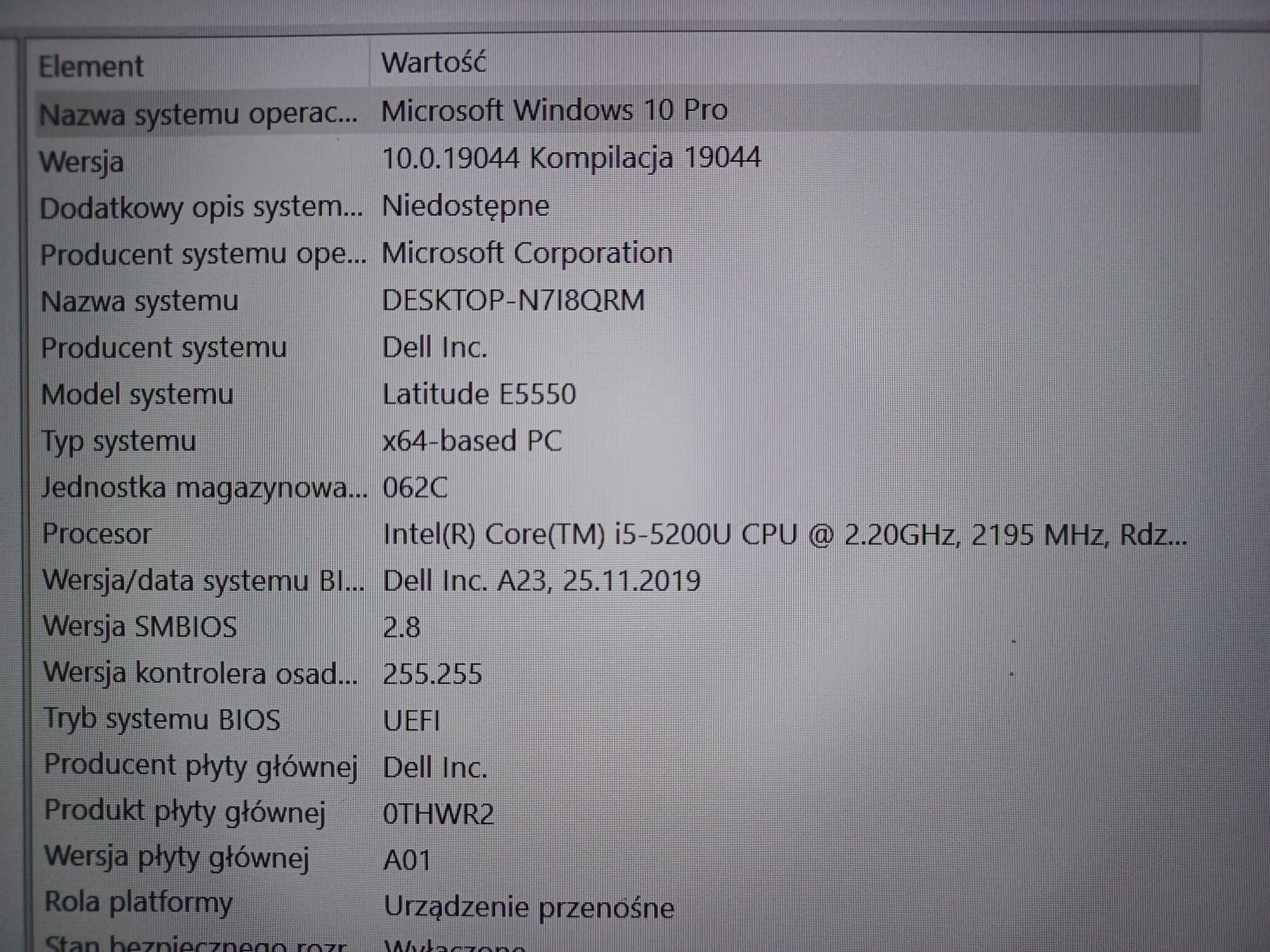 Laptop Dell Latitude E5550 / 15,6 cala / torba Natec GRATIS !!!