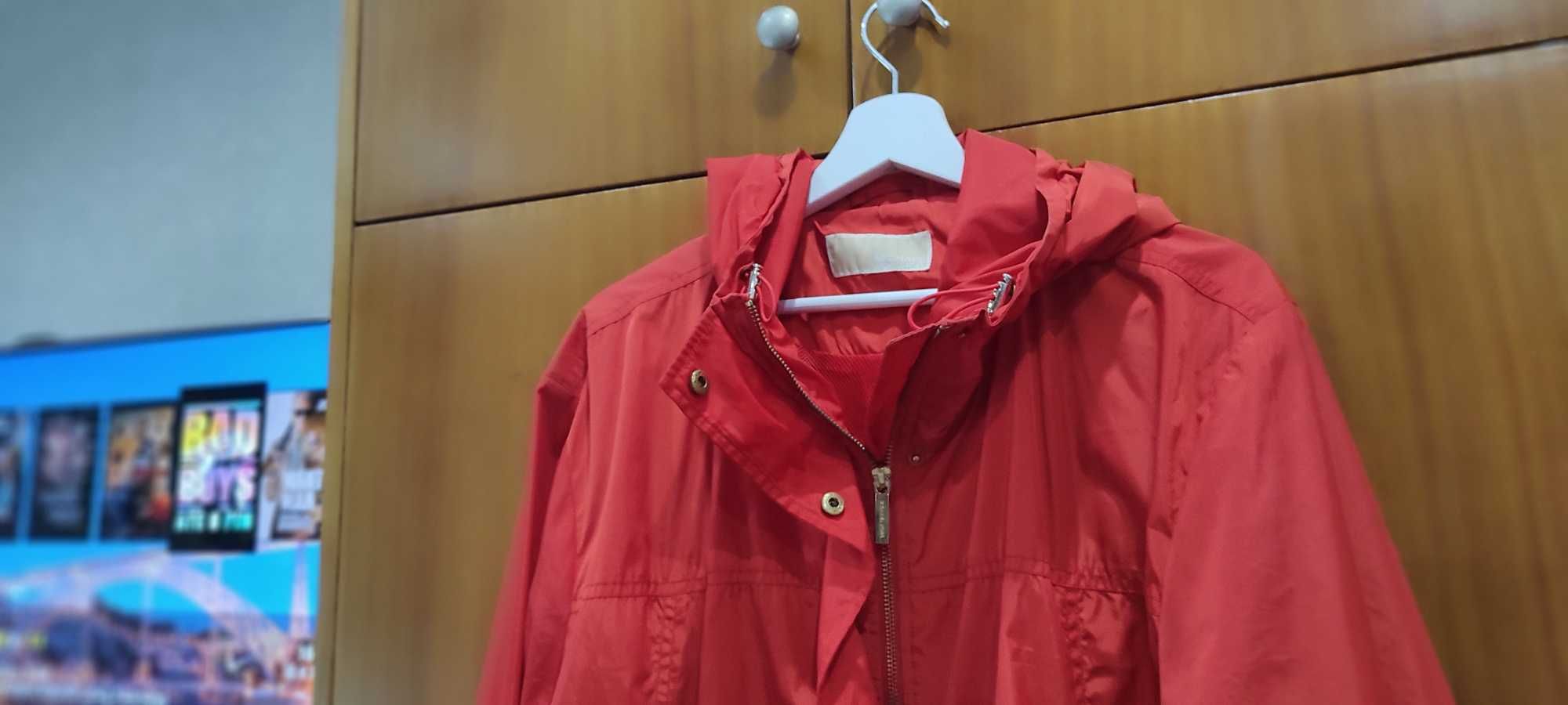 Excelente parka Mickael Kors laranja oversize