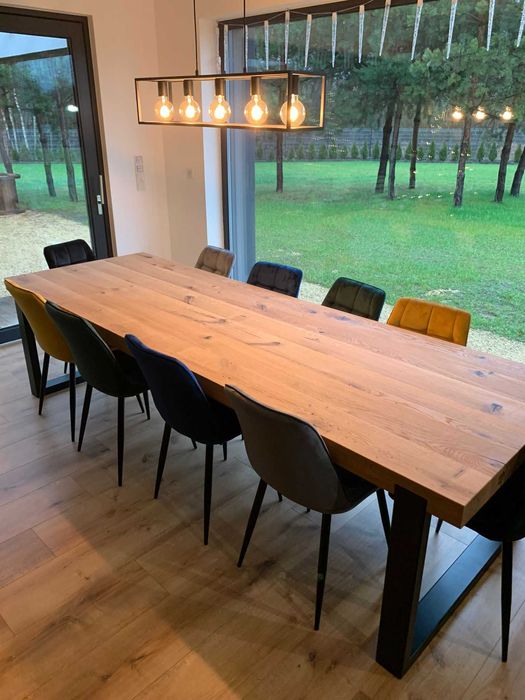 Stół rozkładany stolik drewniany dąb lite drewno na wymiar PRODUCENT