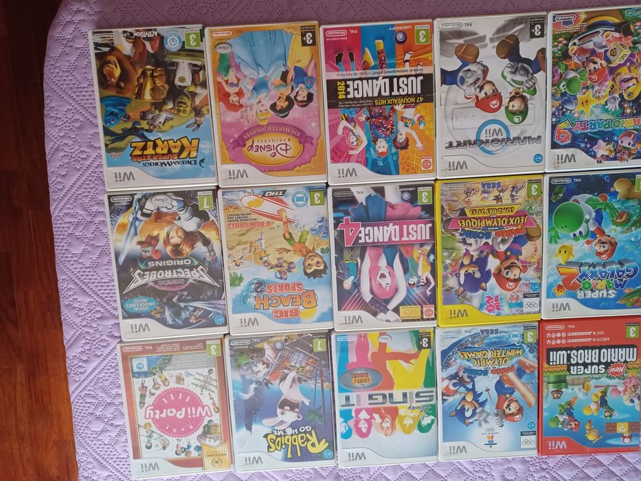 Jogos Nintendo WII Super Mario Bros / Mario & Sonic / Mario party