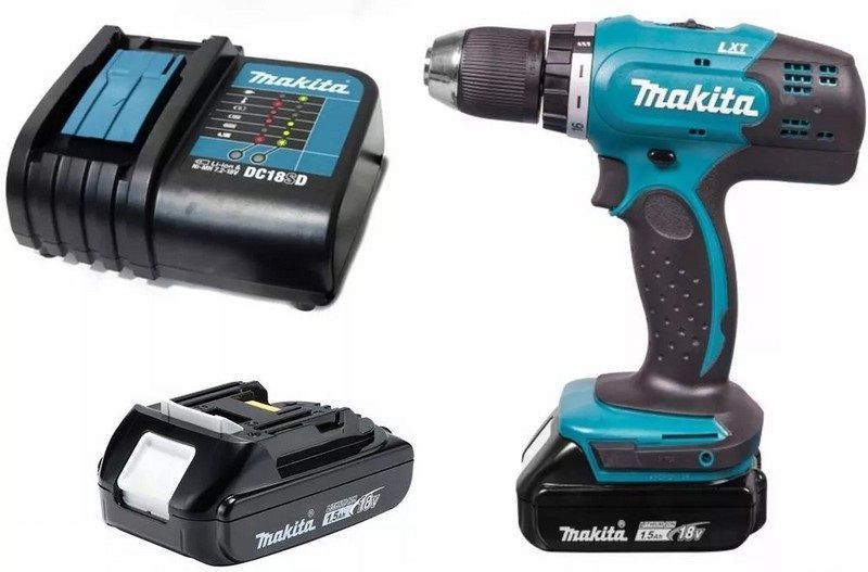 Wiertarko-Wkrętarka 18V Lxt 2*1.5Ah 2 Biegi Makita M Ddf453Syx4