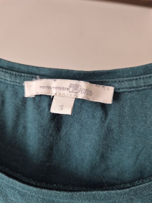 Tom Tailor koszulka damska bluzka tshirt bawełna S butelkowa zieleń
