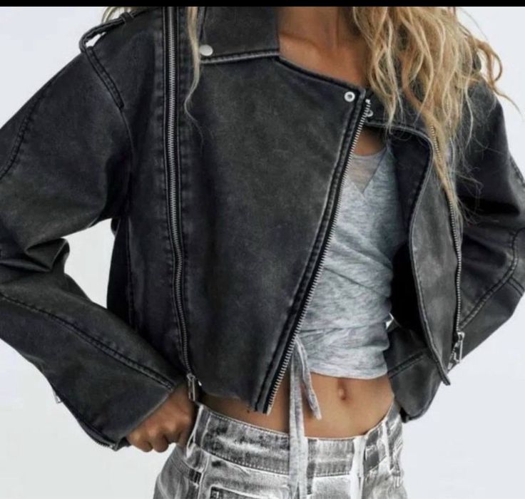 Куртка жіноча сіра zara M нова