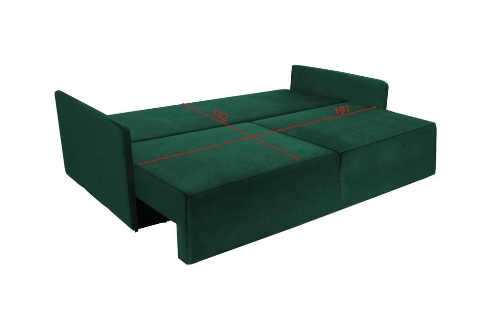 Wygodna Sofa, Kanapa do Salonu Funkcja Spania i Pojemnik na pościel