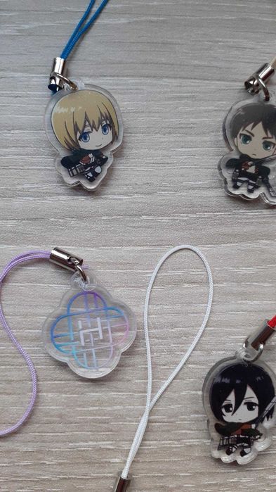 Phone charms anime pêndulos de telemóvel Kpop demon hunters aot