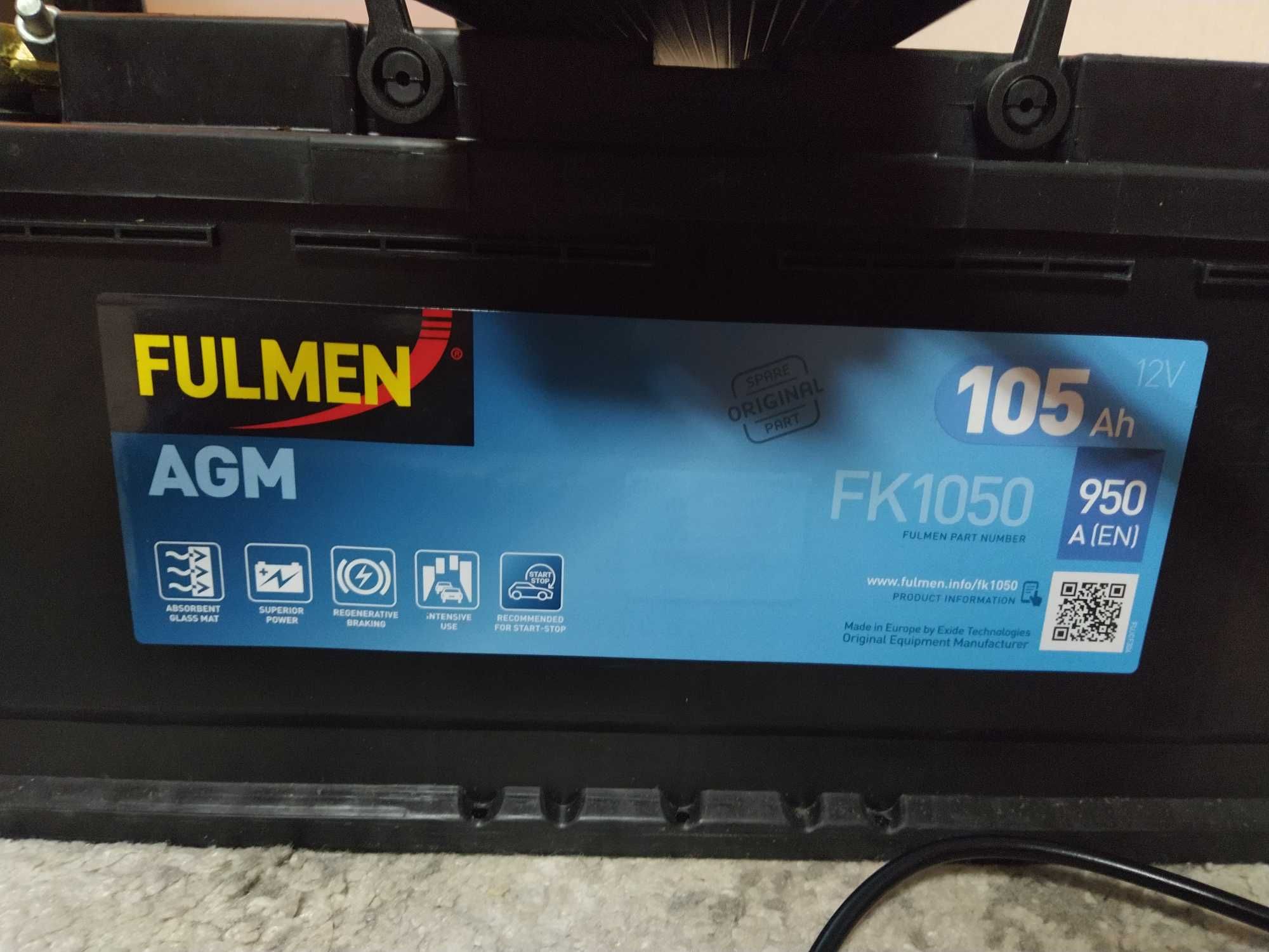 аккумулятор Fulmen agm FK1050 / ИНВЕРТОР/зарядка