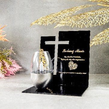 Wieczna lampka znicz solarny statuetka na cmentarz