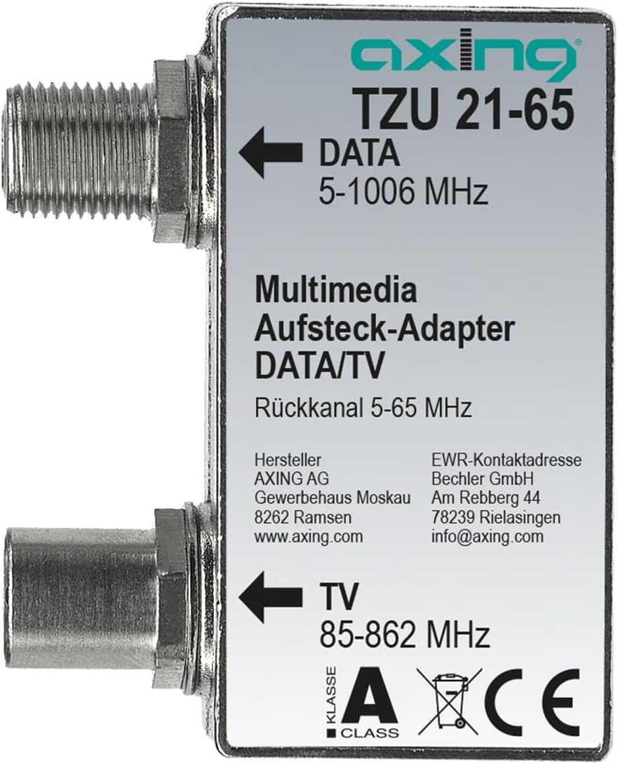 Multimedialny rozdzielacz adapterów wtykowych do modemu kablowego