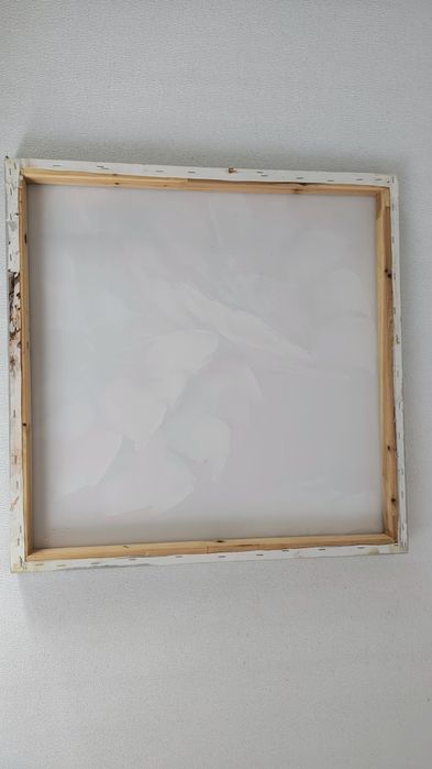 Obraz malowany na płótnie 60x60 cm, kwiaty, maki, kolor czerwono szary