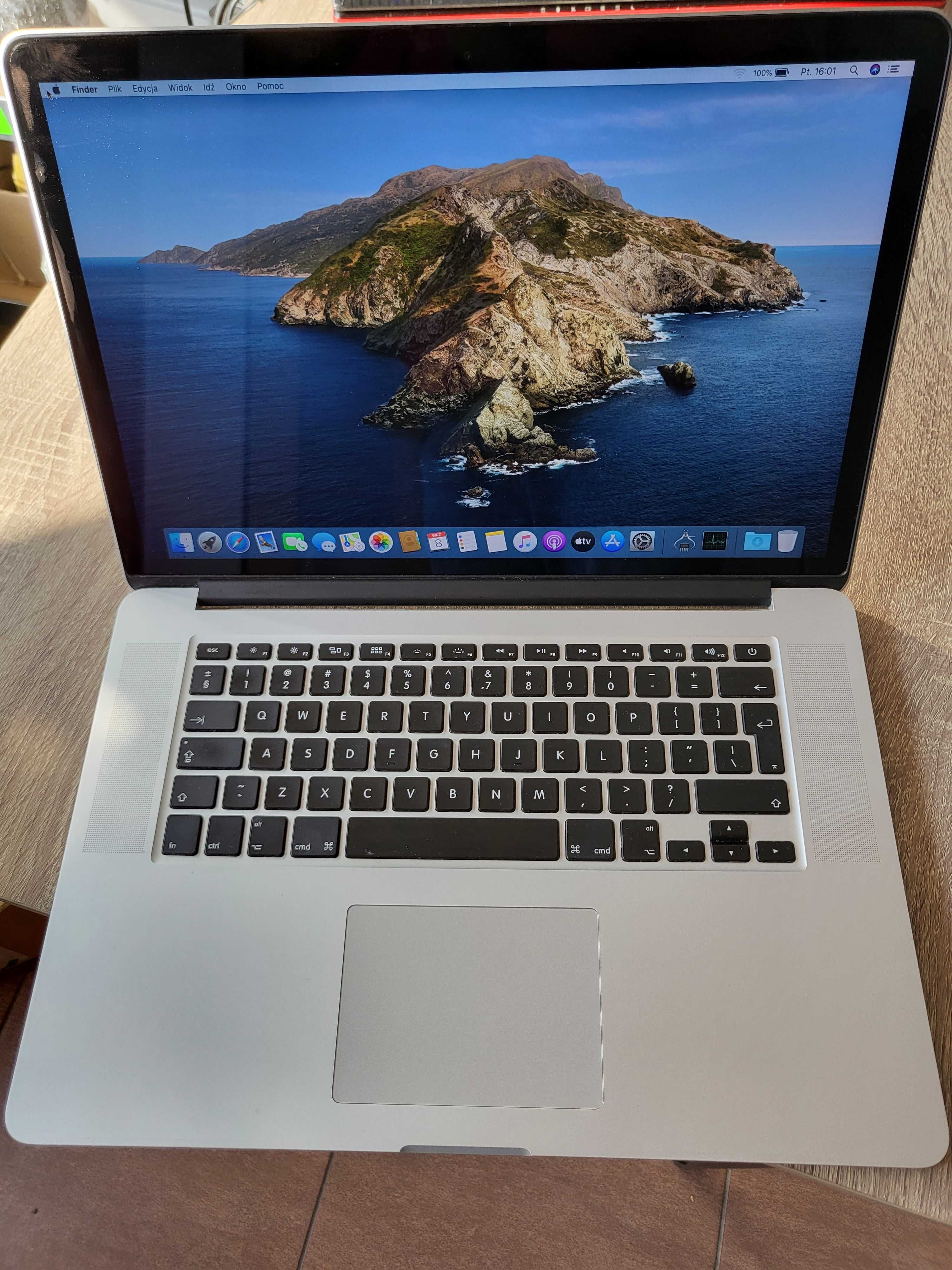 MacBook Pro A1398 i7 8GB RAM SSD 256GB Retina