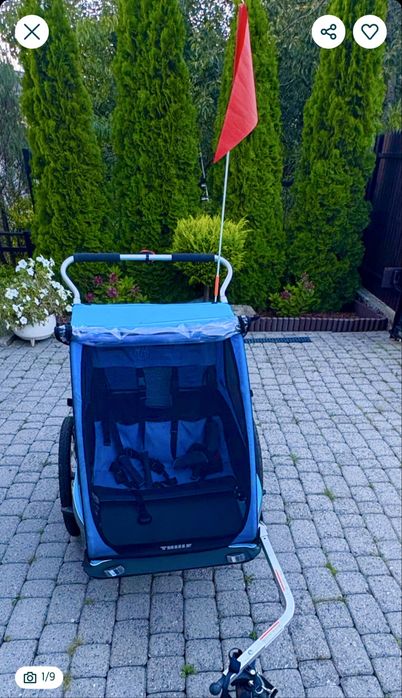 Przyczepka rowerowa Thule coaster XT - 2 osobowa , wysyłka