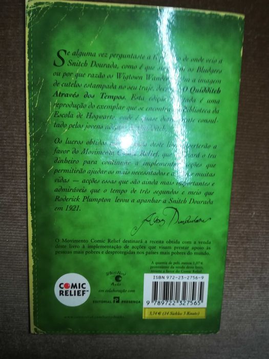 Livro - Quidditch Através dos Tempos /Harry Potter