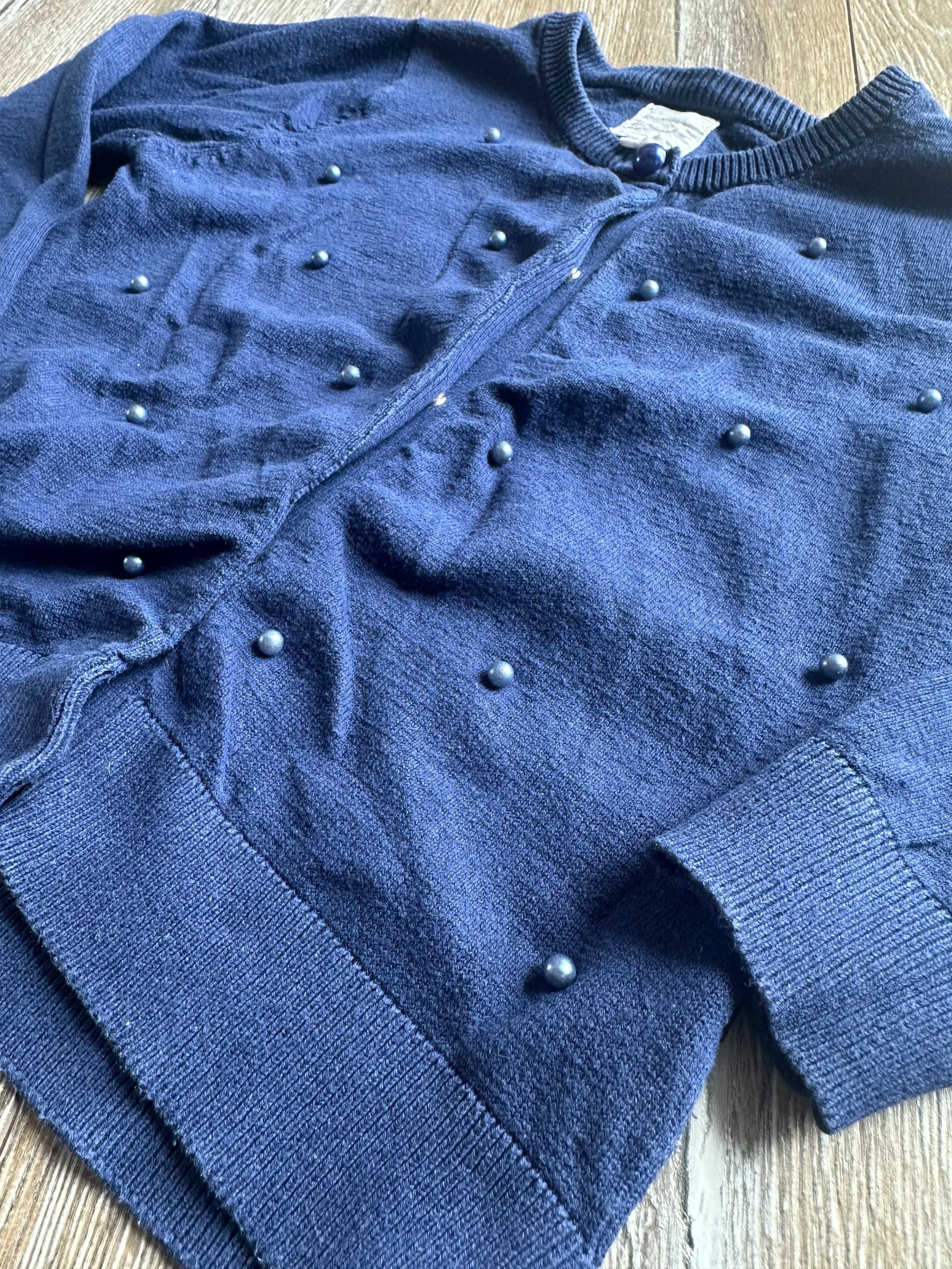 Sweter 104 cm piękny granatowy bawełniany Cool Club Stan idealny Smyk