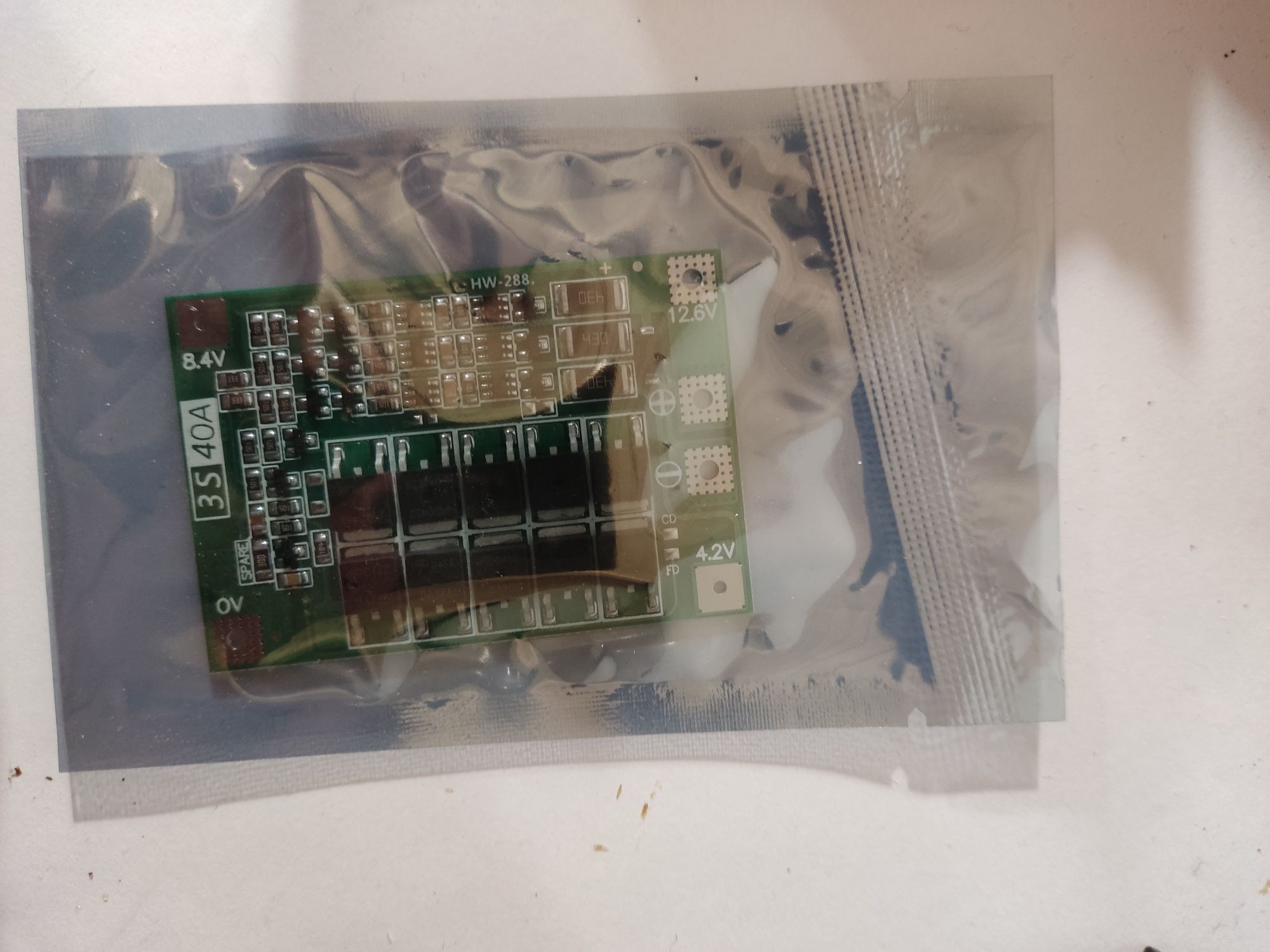 Плата контролю заряду-розряду li-ion акккумуляторів BMS 3S 40A rev.2.3