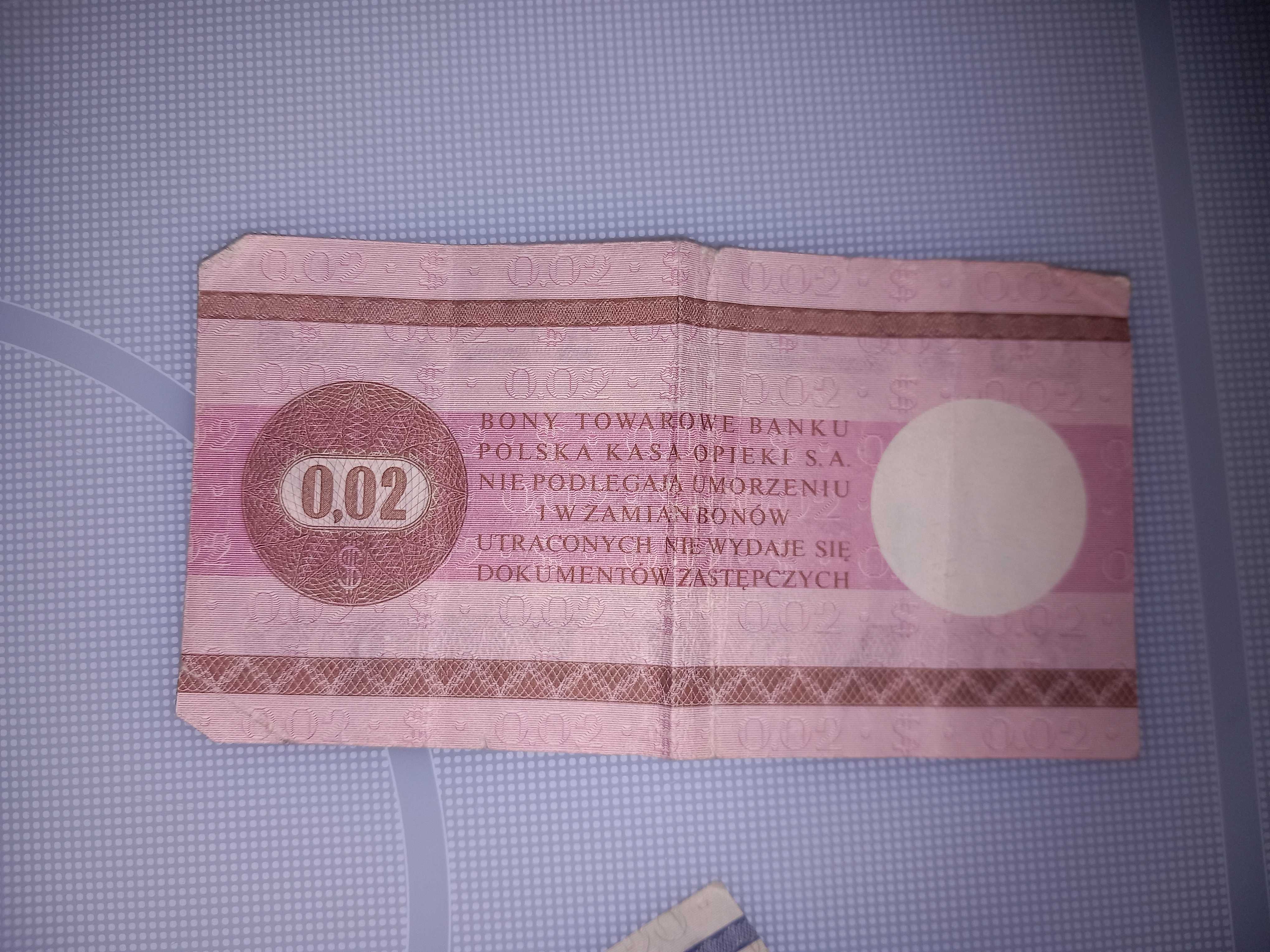Bony Pewex 1979 - 2 centy, 10 centó i 20 centów
