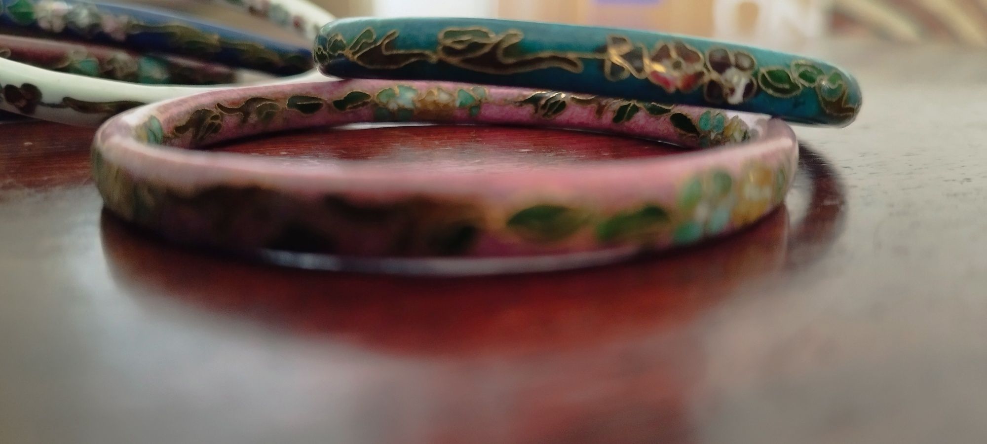 Pulseiras de esmalte vintage Cloisonné