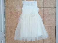 Стильное красивое платье нарядное пышное белое платьице пляття сукня