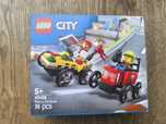 NEGOCJUJ Klocki LEGO City 60458 Zestaw wyścigówek: pizza vs. wóz straż