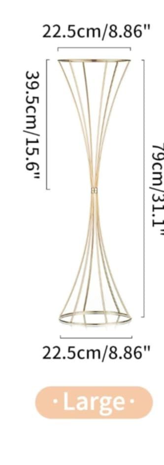 NUPTIO Złoty wazon na stół weselny 79 cm 2 SZT

Posiadam 5 kompletów