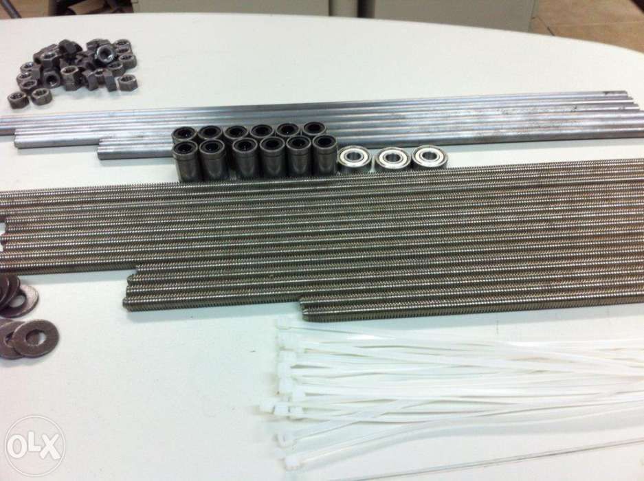 Guias Hiwin, PMI, veios, rack helicoidal, fuso esferas