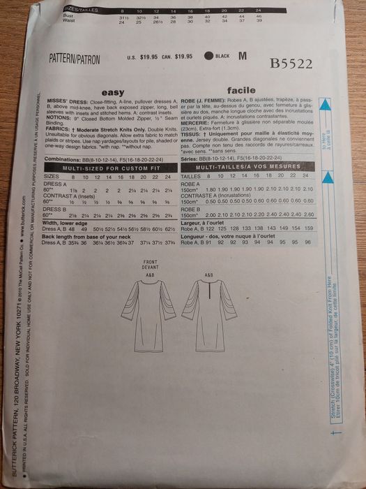 Wykroje do szycia: sukienki