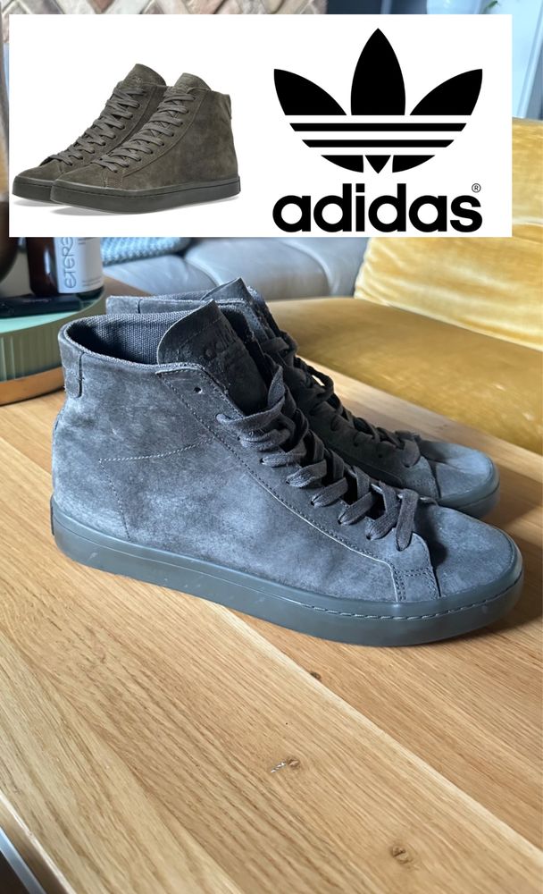 Adidas sneakersy buty za kostkę nubuk zamsz 43,5