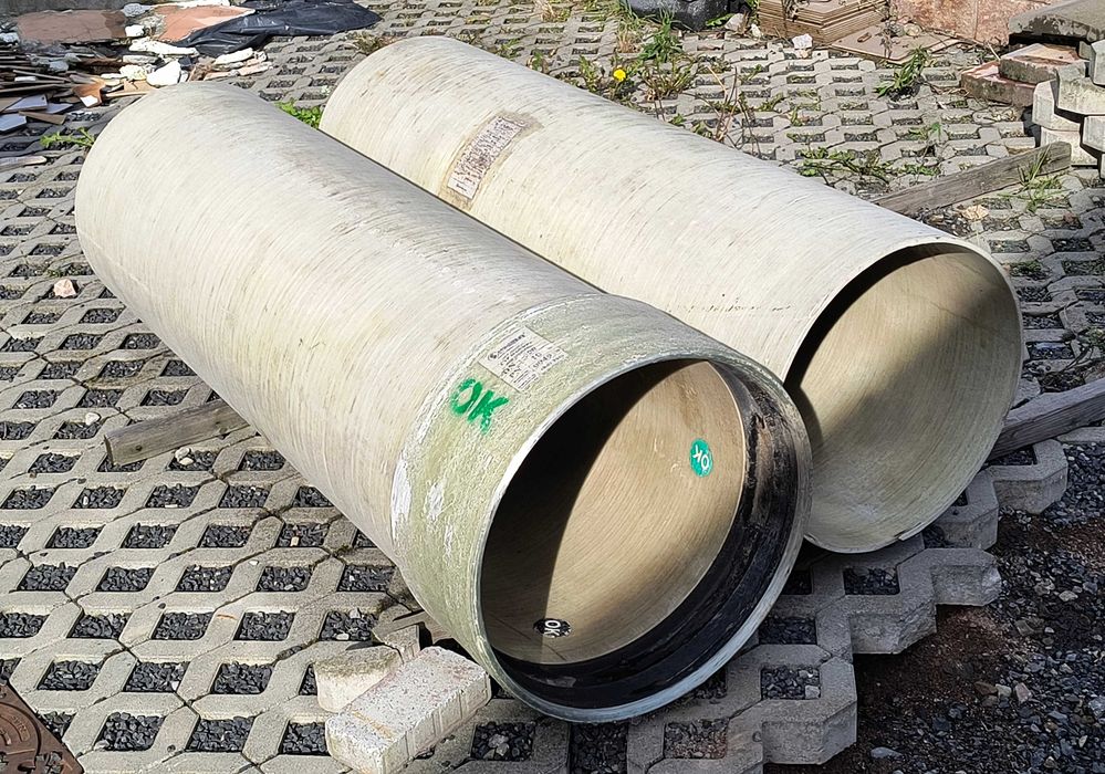 rury GRP fi 500 na studzienki, przepusty