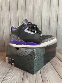 кроссовки nike air jordan 3 retro court purple