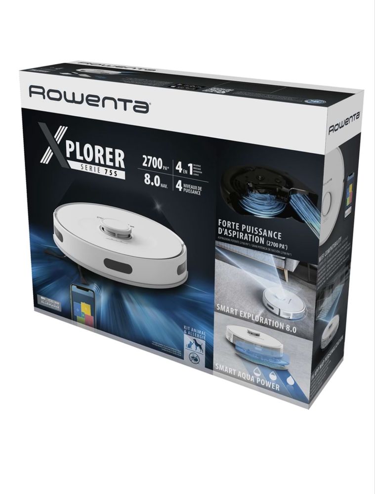 Робот пилосос миючий Rowenta RR8577WH