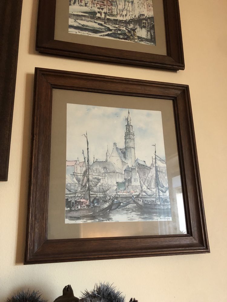 Quadros em aguarela