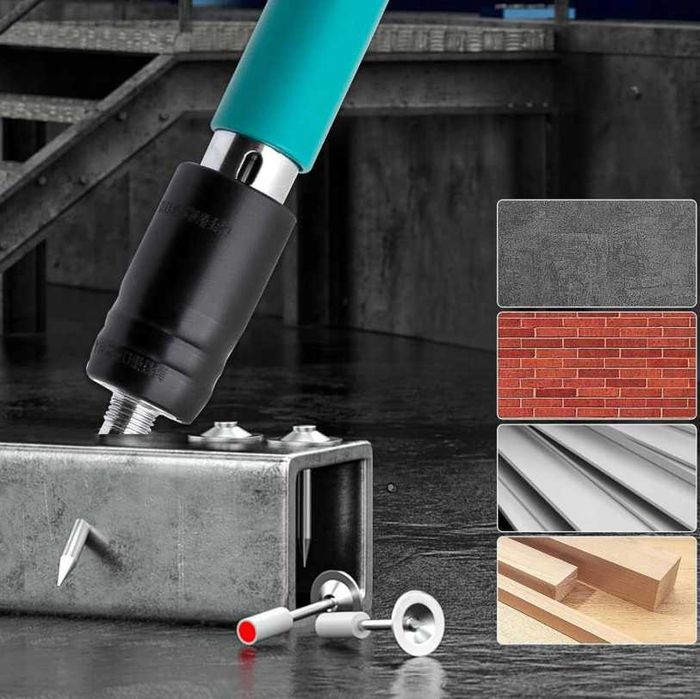 PISTOLET PNEUMATYCZNY Gwoździarka Ręczna Do Betonu Stali Drewna OKAZJA