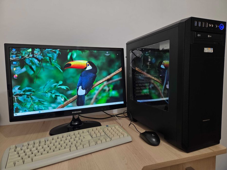 Komputer PC + TV 24, i5-4460, GTX 1050 Ti, nowa obudowa, zasilacz 750W