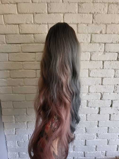 Peruka brąz z ombre