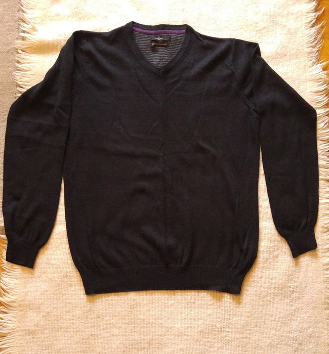 Sweter męski bawełna i kaszmir