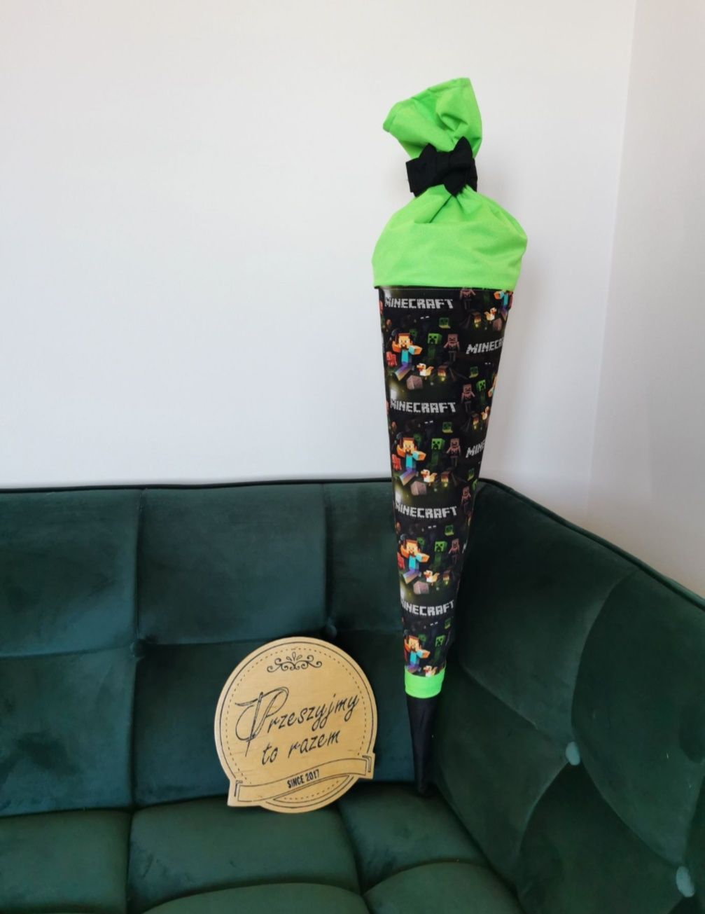 Szyta tyta Minecraft, wysokość 70 cm handmade nowa