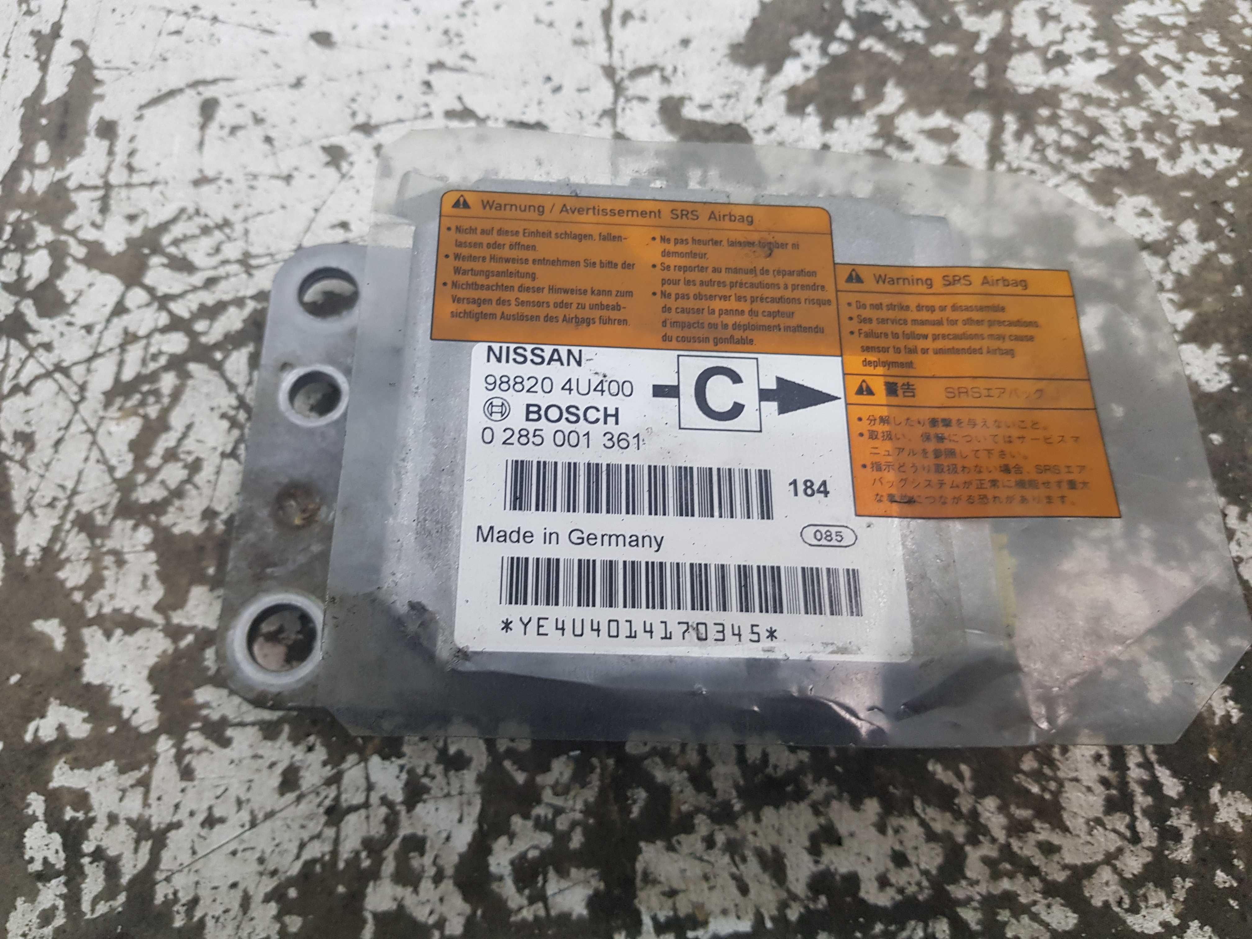 Nissan Almera Tino Moduł Sensor AIRBAG
