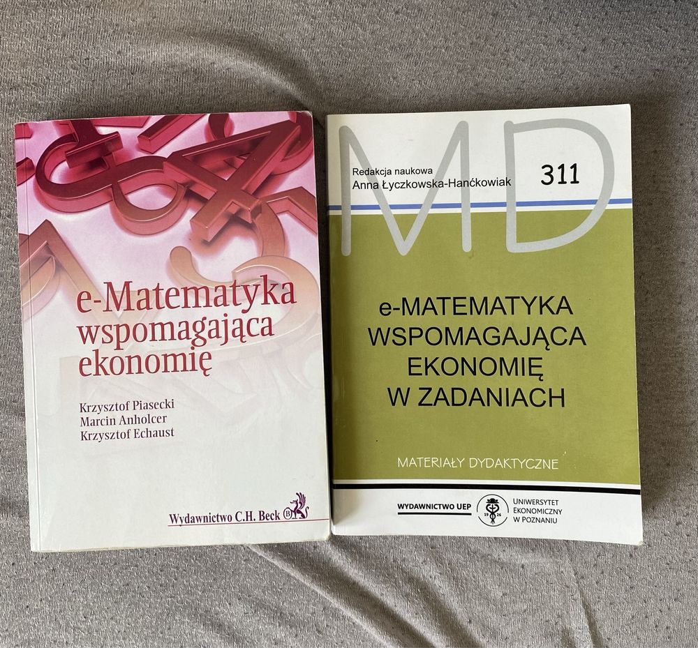 E-matematyka wspomagająca ekonomię + w zadaniach