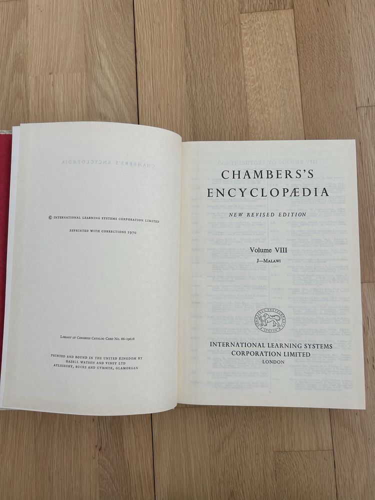Chamber’s Encyclopaedia -Volume VIII