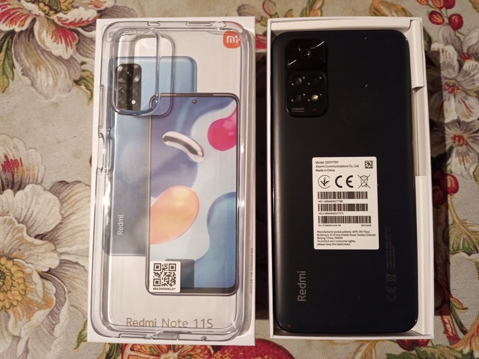 Xiaomi Redmi Note 11S (-Amoled-90Hz) NFC) 108Mp.) 7GB/64GB +СКЛО+ЧОХОЛ