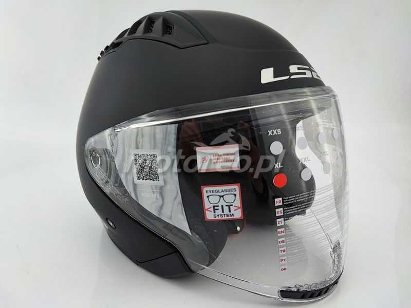 WYPRZEDAŻ Kask Otwarty Blenda LS2 OF600 COPTER 2 Czarny Mat