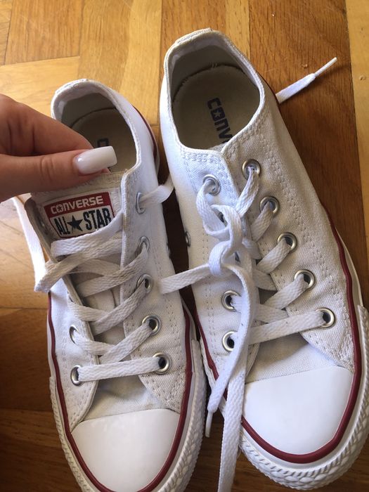 Converse białe niskie low white all star trampki 36,5