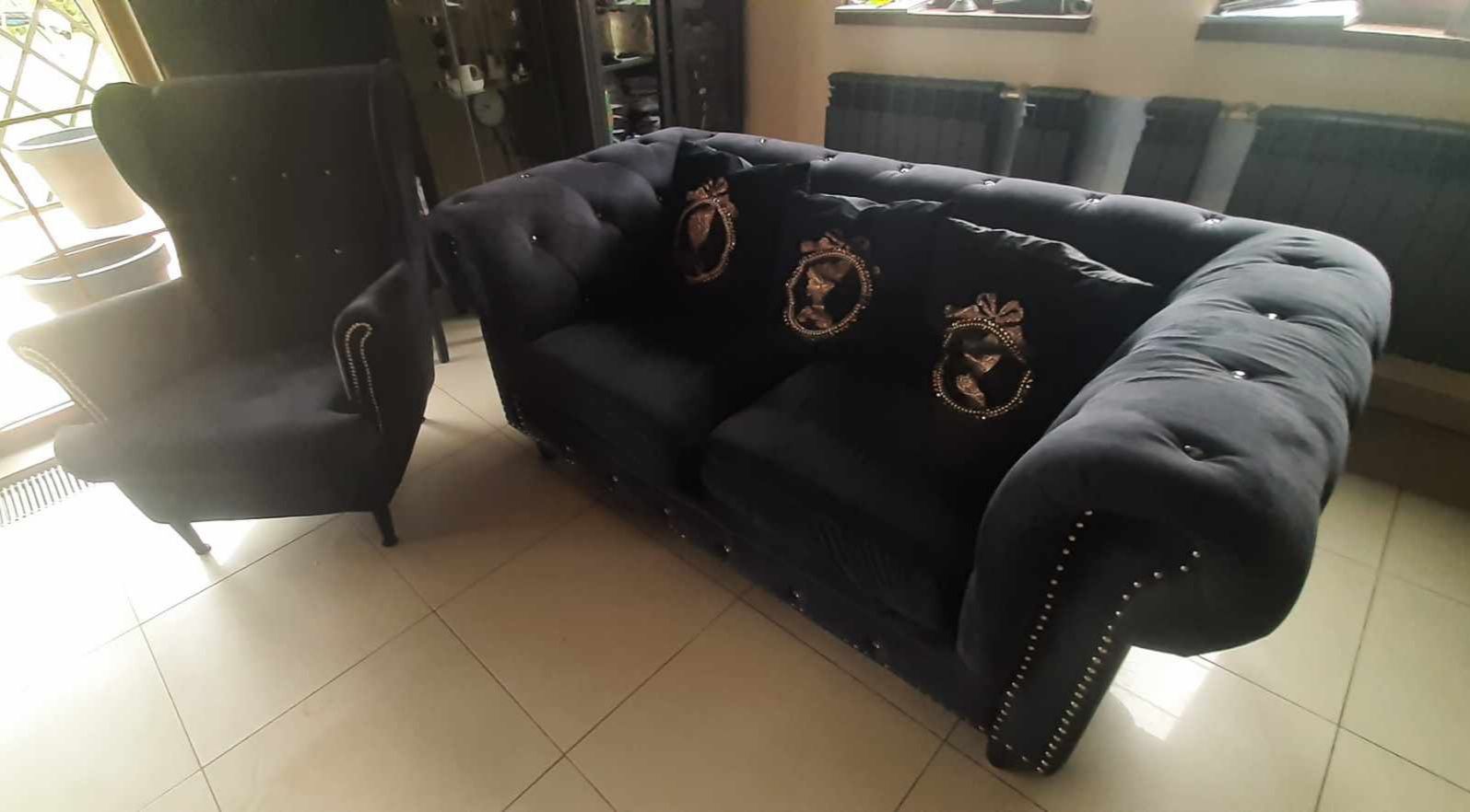 Sofa + fotel uszak