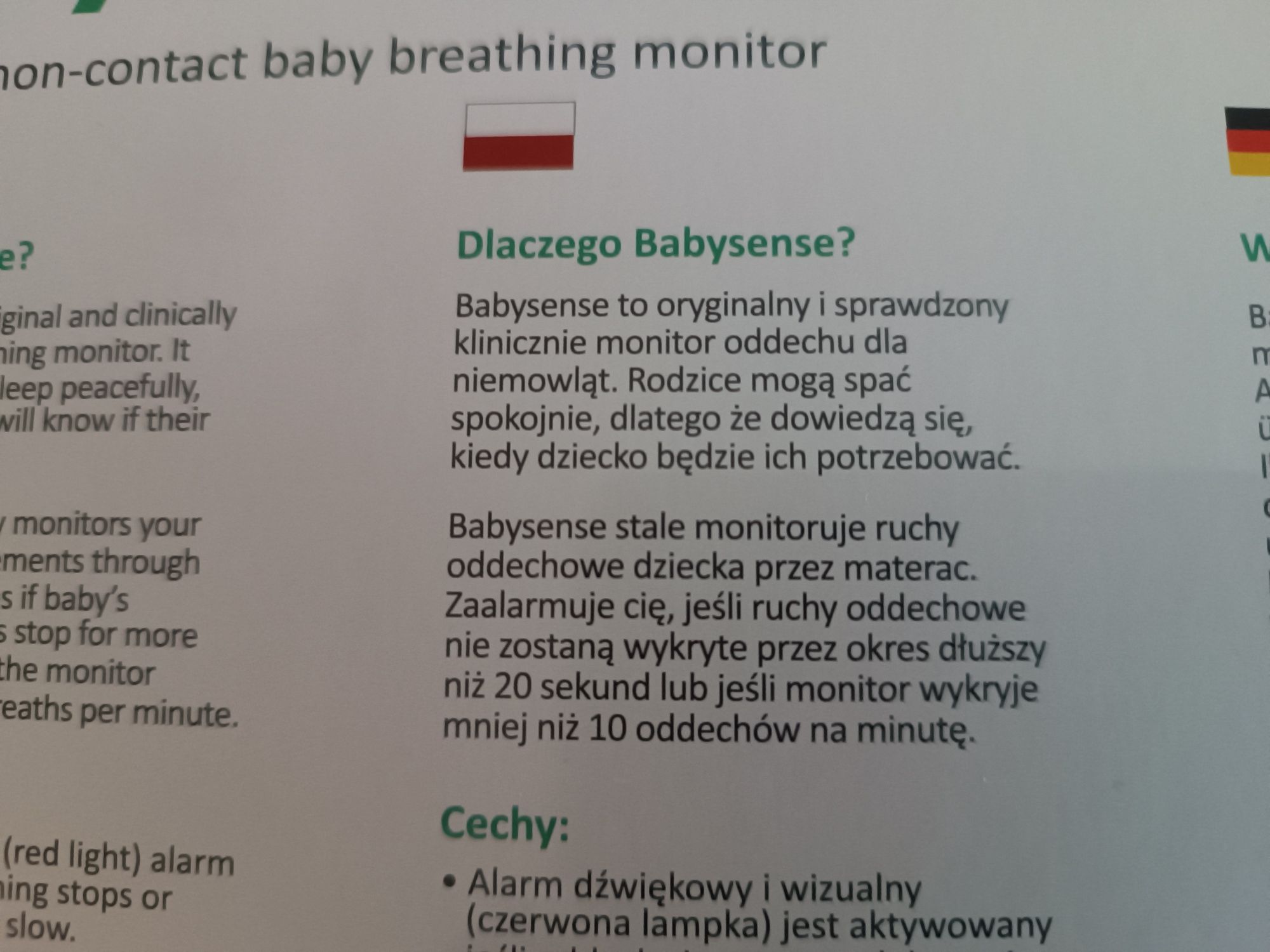 Babysense 7 monitor oddechu Stan Idealny Prywatnie