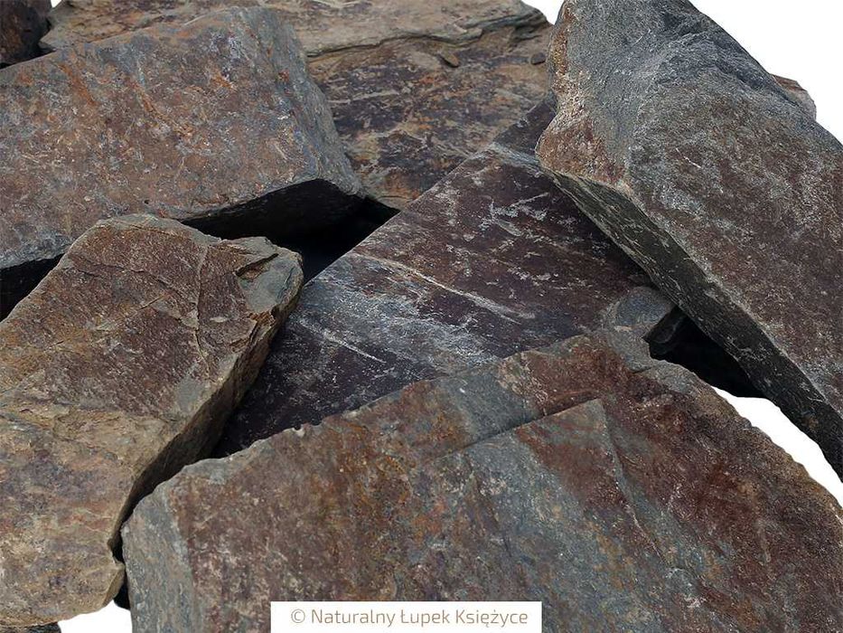 Kamień bloczkowy, łupek na ściany mury, ogrodzenia, elewacje, fasady