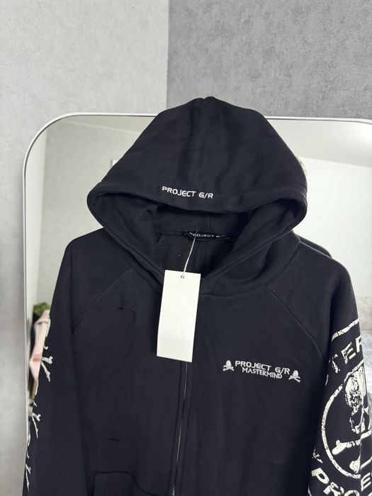 Project gr x Mastermind zip чорная зипка худи кофта