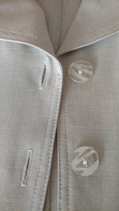 Letni żakiet, kolor jaśminowy/zielonkawy beż, rozmiar 36