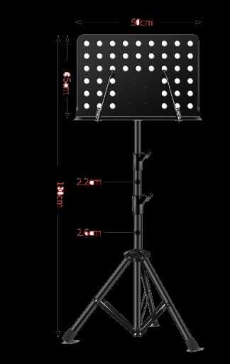 Wysoki pulpit do nut P3 statyw nutowy zakres do 180cm