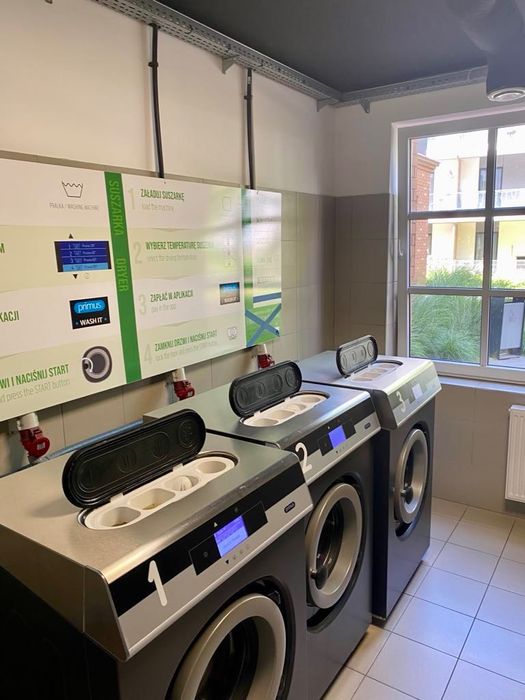 Pralnice, suszarki do pralni samoobsługowej  wraz z systemem płatności
