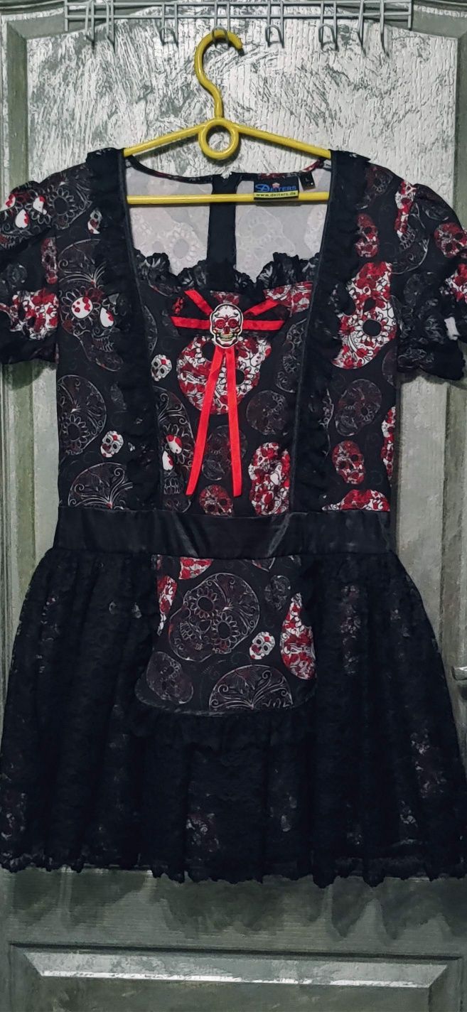 Sukienka w czaszki w stylu Fiesta de los Muertos L